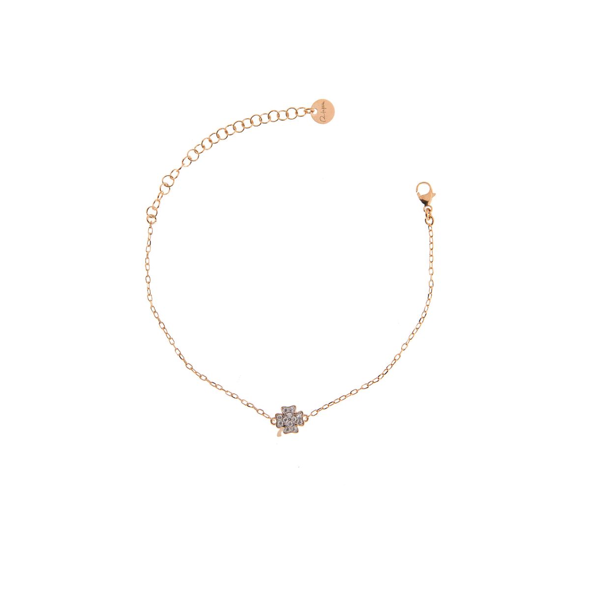 Bracelets - Bracelet chain and clover zircons - 1 | Rue des Mille