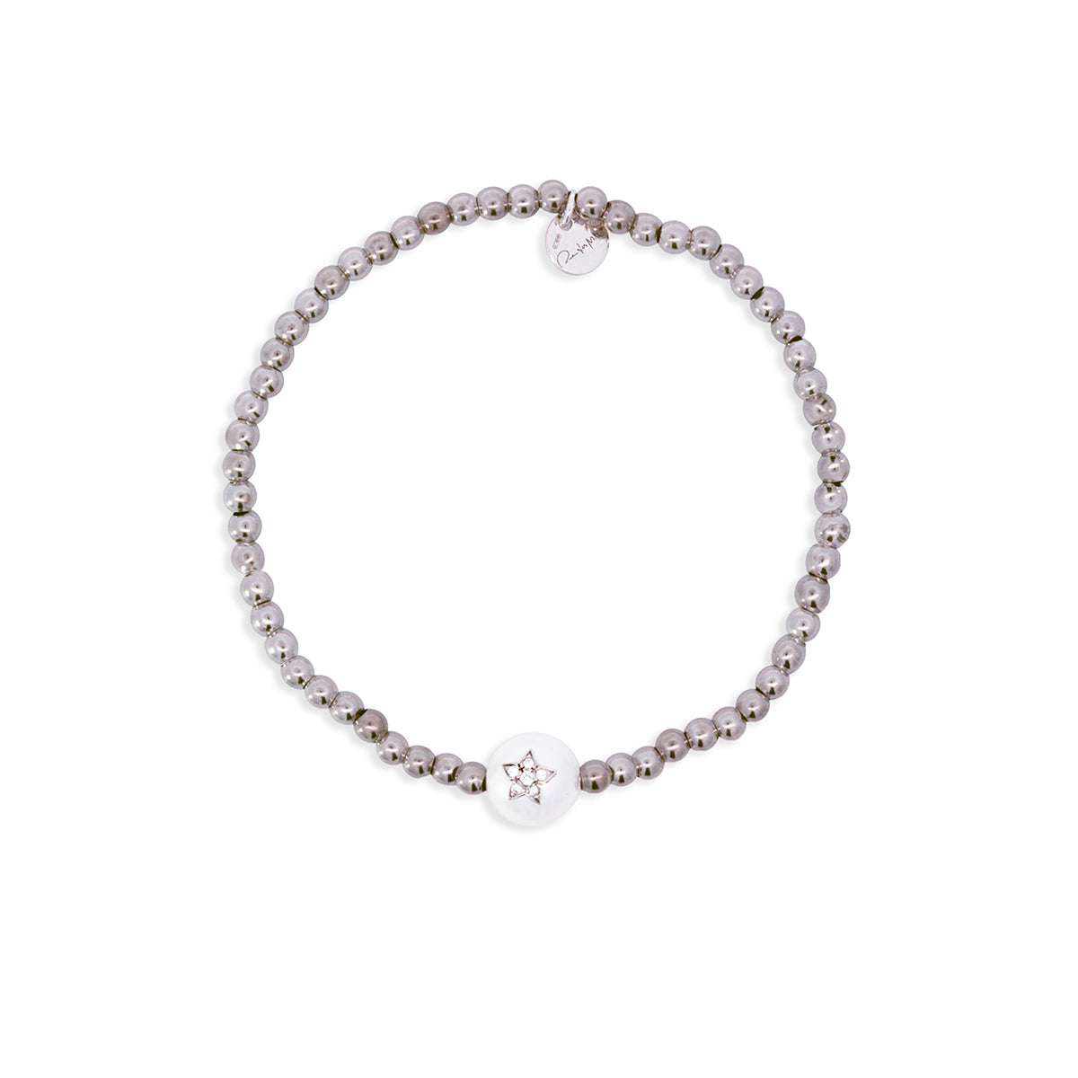 Bracciali - BRACCIALE ELASTICO SFERE E PERLA - GALACTICA ICE - 1 | Rue des Mille