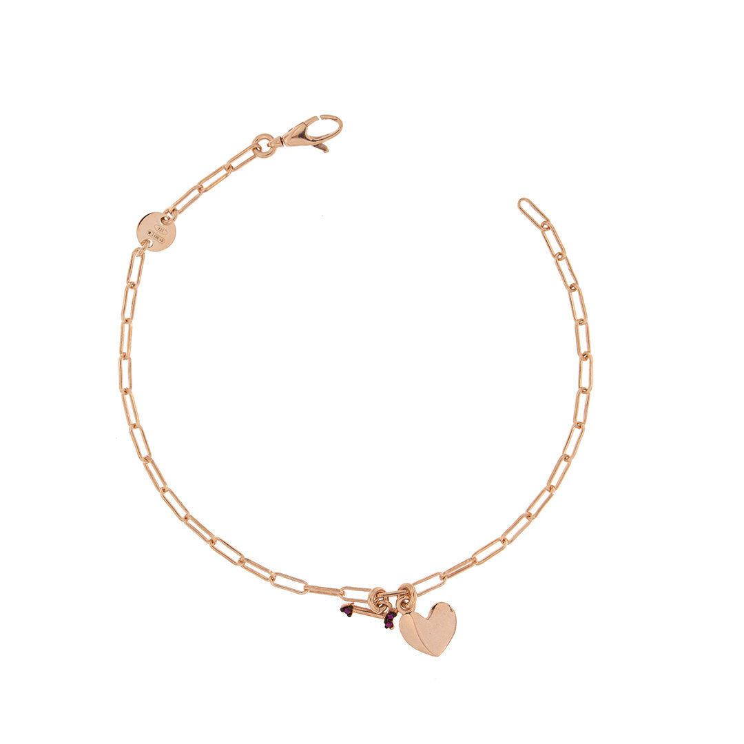 Bracciali - Bracciale Catenella Cuore/Freccia - 1 | Rue des Mille