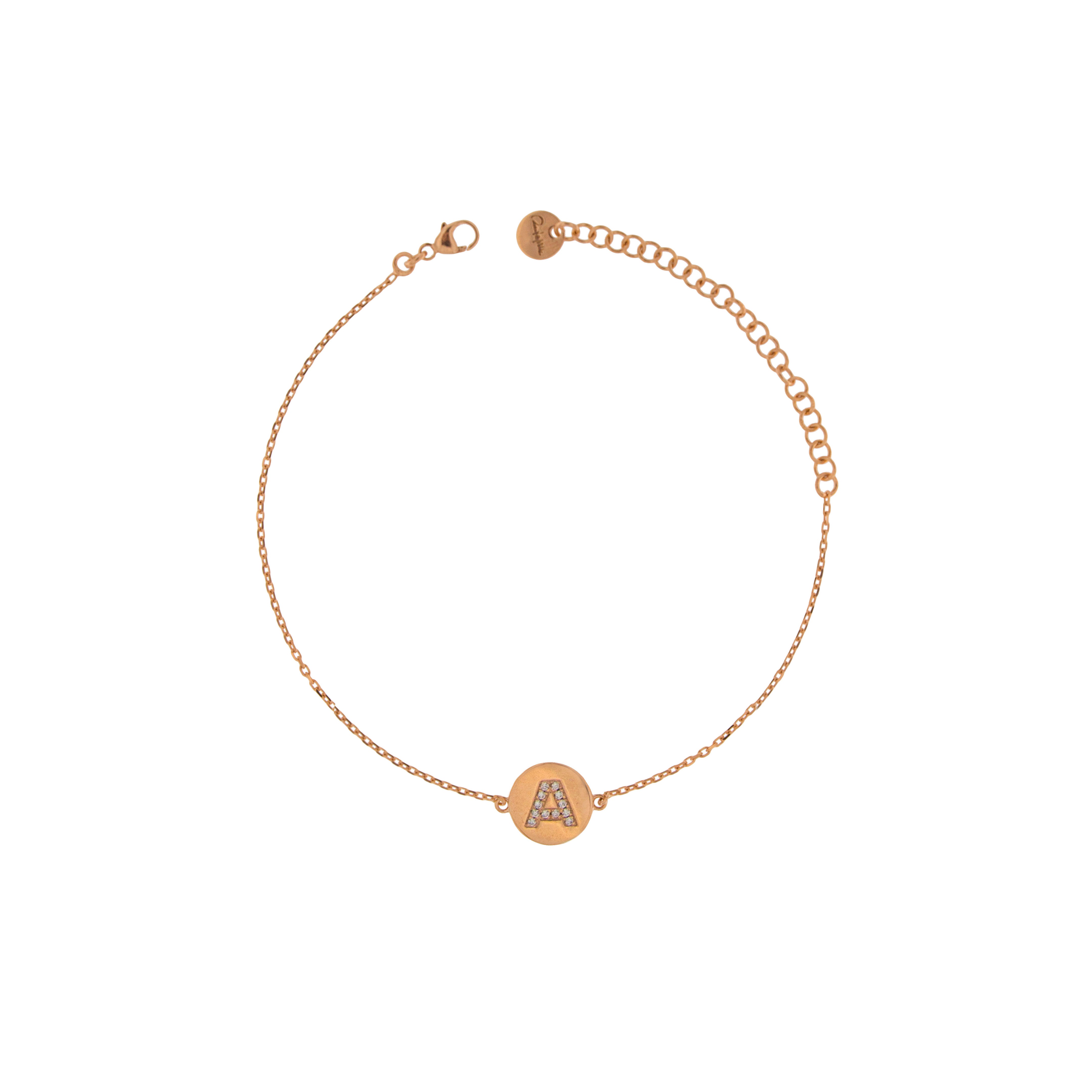 Pulseras - Pulsera con Inicial y Zircones - 1 | Rue des Mille