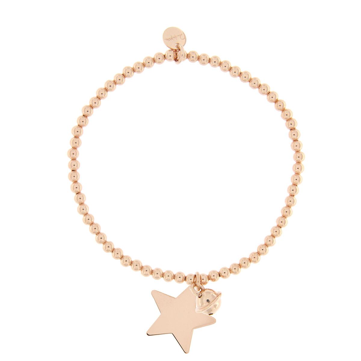 Pulsera de cuentas Élastica con Colgante Estrella