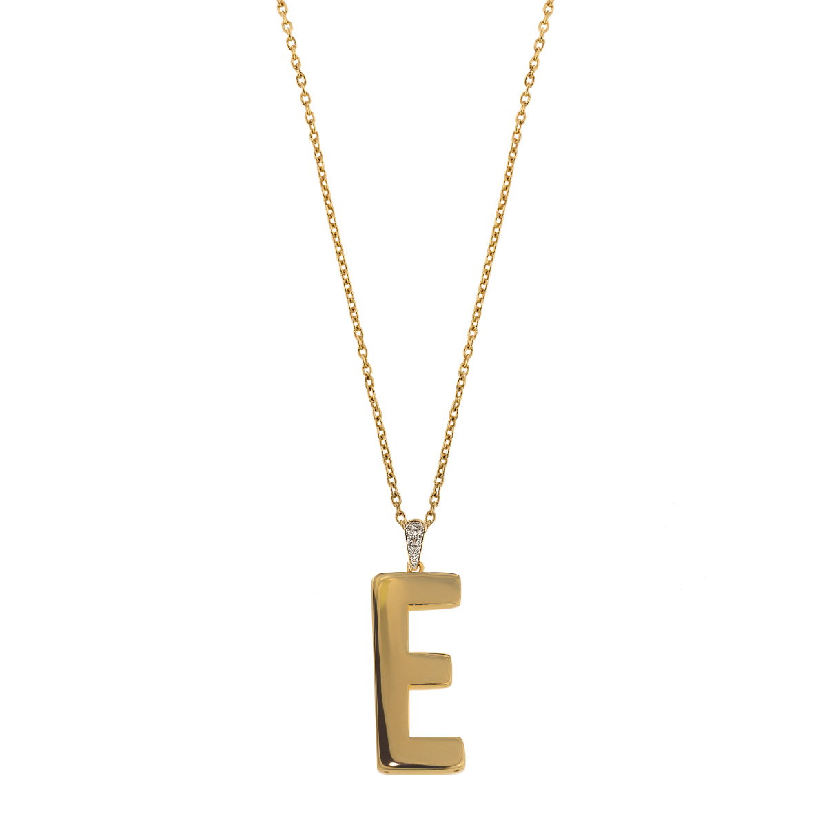 Necklaces - Long simple necklace electroformed Letter - GO BIG - 6 | Rue des Mille