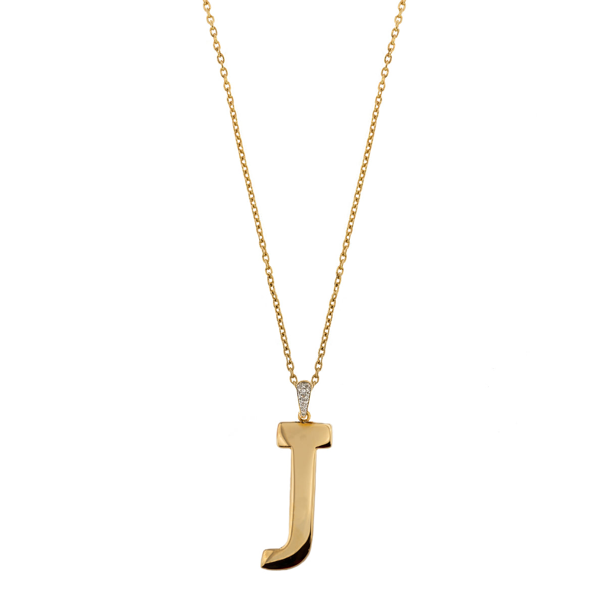 Necklaces - Long simple necklace electroformed Letter - GO BIG - 11 | Rue des Mille