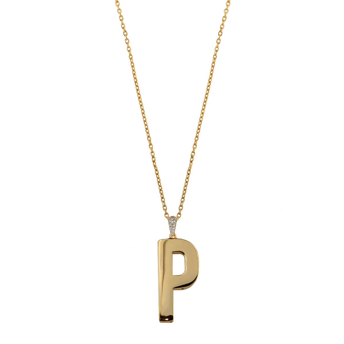 Necklaces - Long simple necklace electroformed Letter - GO BIG - 17 | Rue des Mille