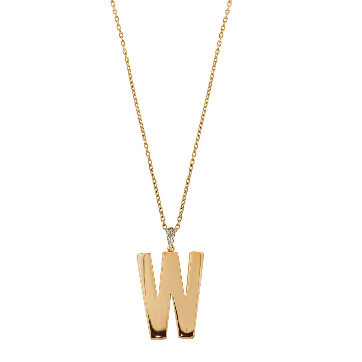 Necklaces - Long simple necklace electroformed Letter - GO BIG - 24 | Rue des Mille