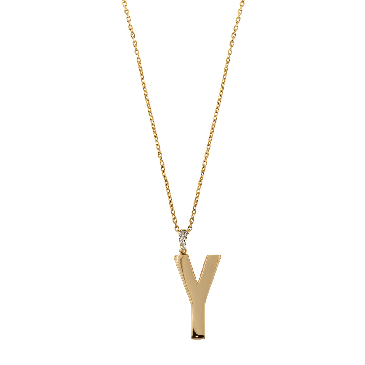 Necklaces - Long simple necklace electroformed Letter - GO BIG - 26 | Rue des Mille