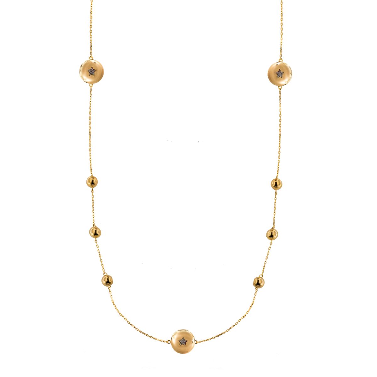Necklaces - Alternate sphere necklace - STARBALL - 1 | Rue des Mille