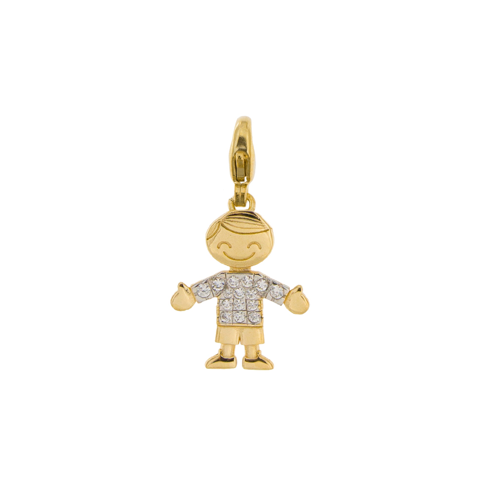 Pendants - Pendant Little Boy With Zirconia - 2 | Rue des Mille