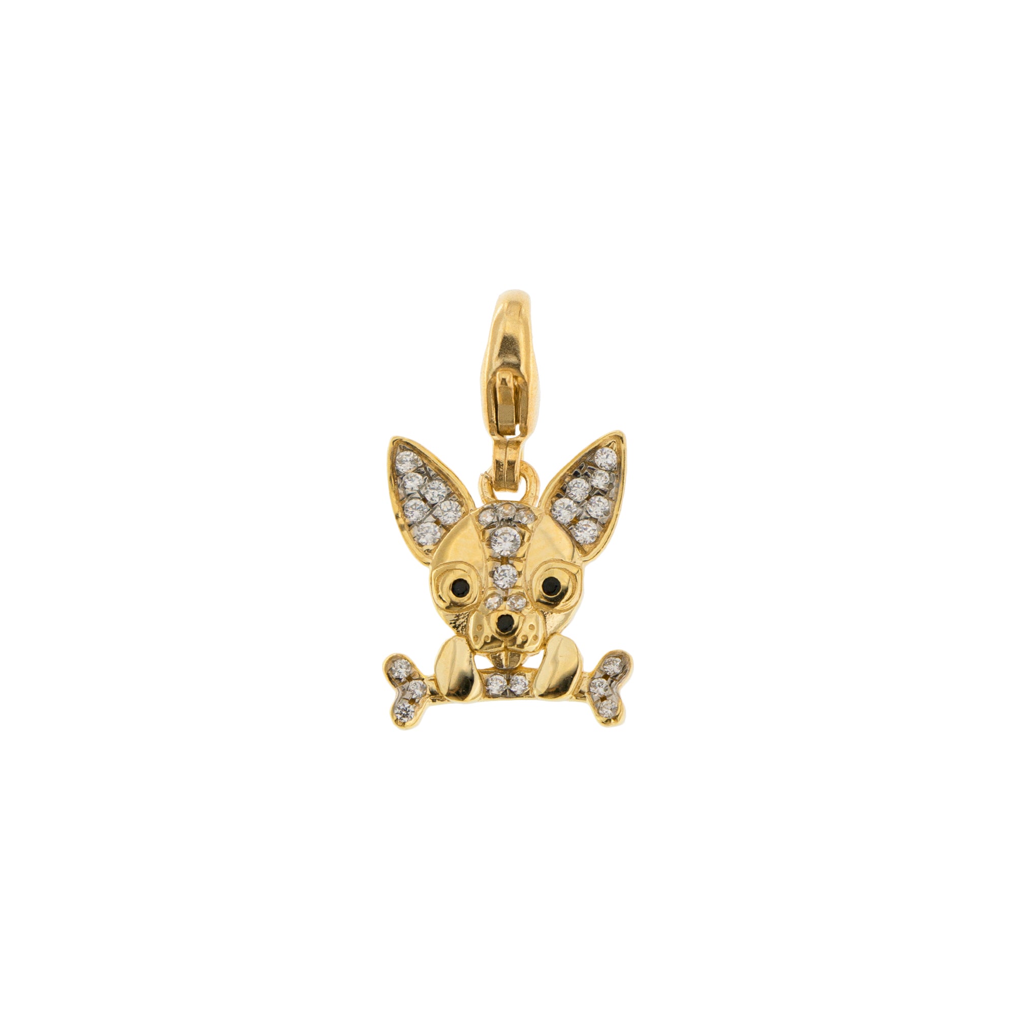 Pendants - Pendant Chihuahua With Zirconia - 2 | Rue des Mille