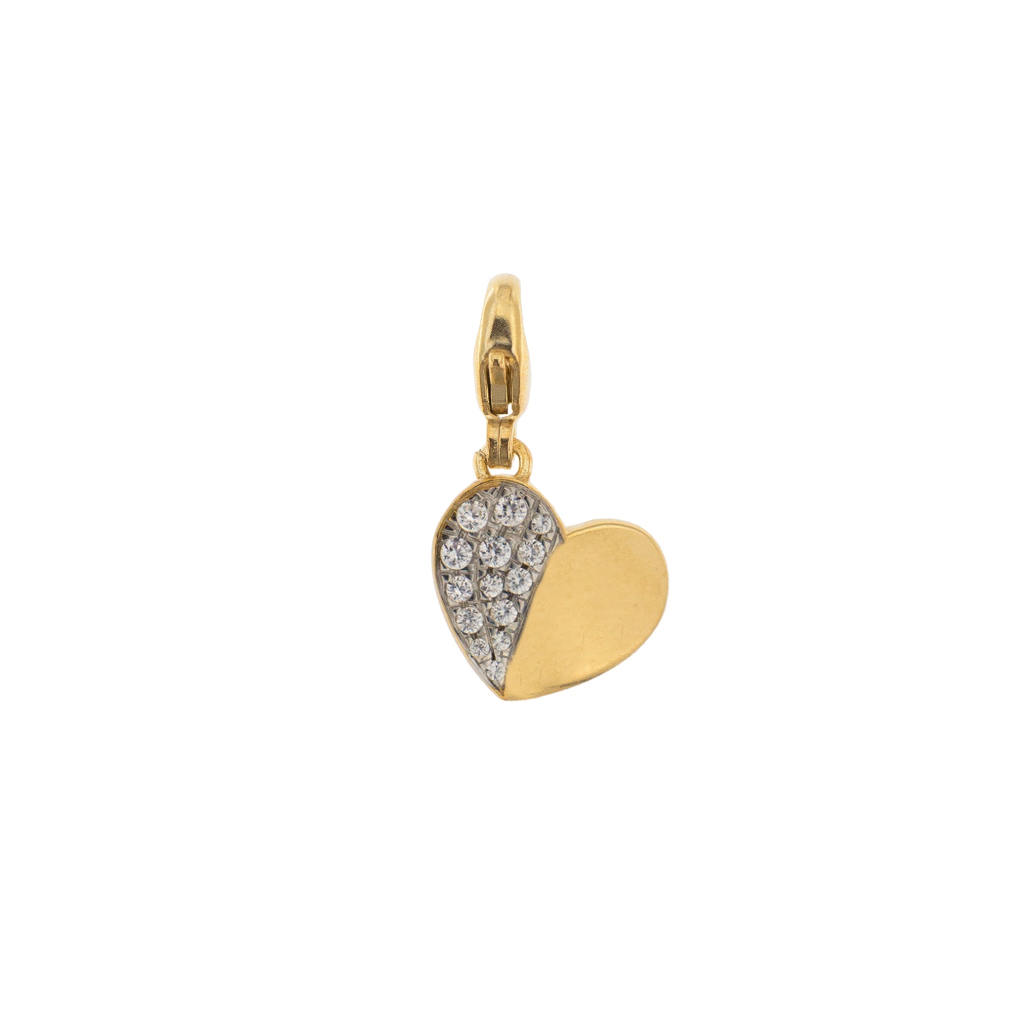 Pendants - Pendant Heart With Zirconia - 2 | Rue des Mille