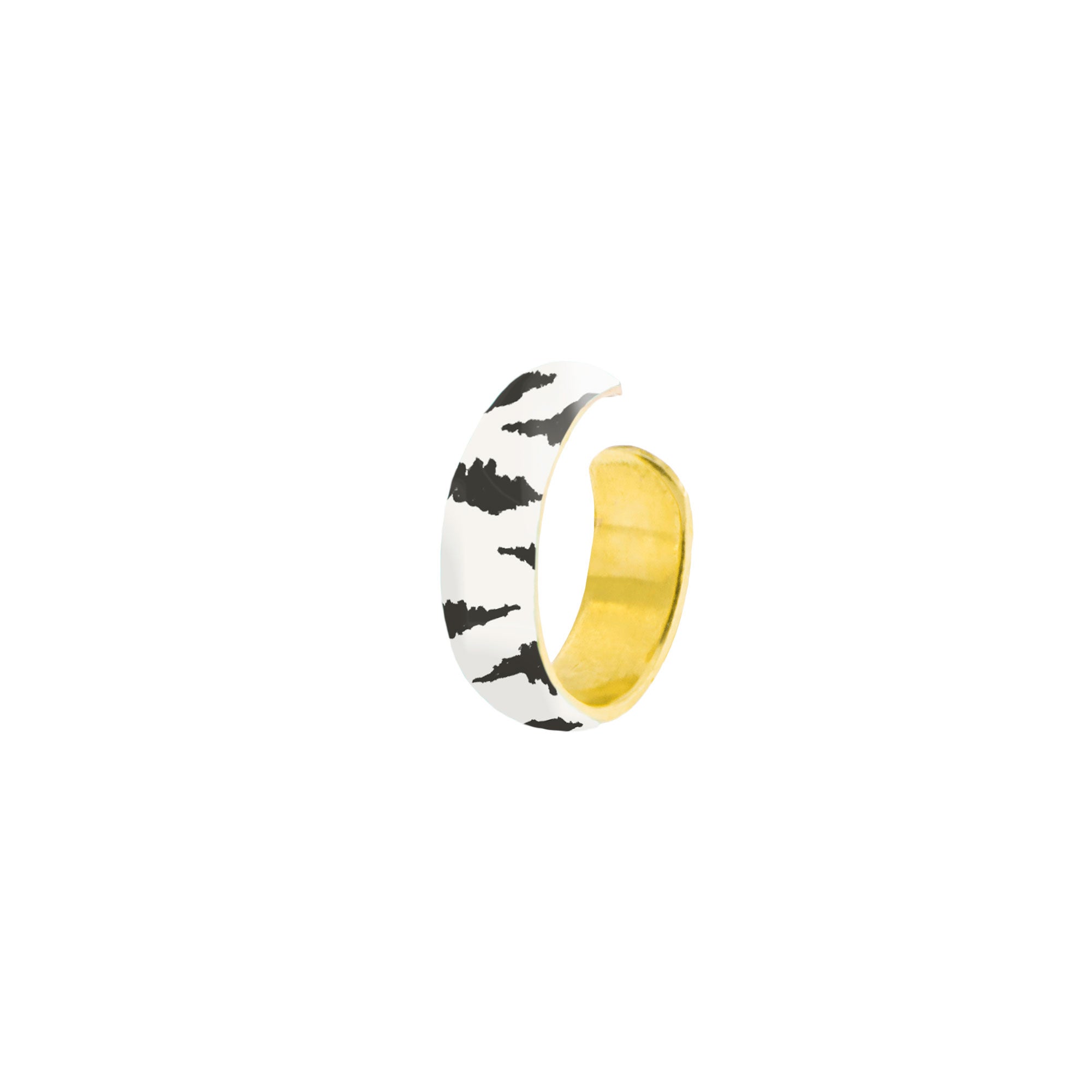 Earrings - Earcuff Small Band - Zebra Print - 1 | Rue des Mille