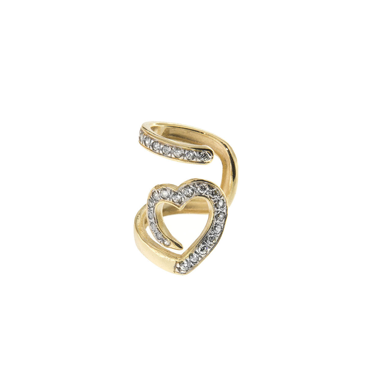 Earcuff - Earcuff Heart snake - 2 | Rue des Mille