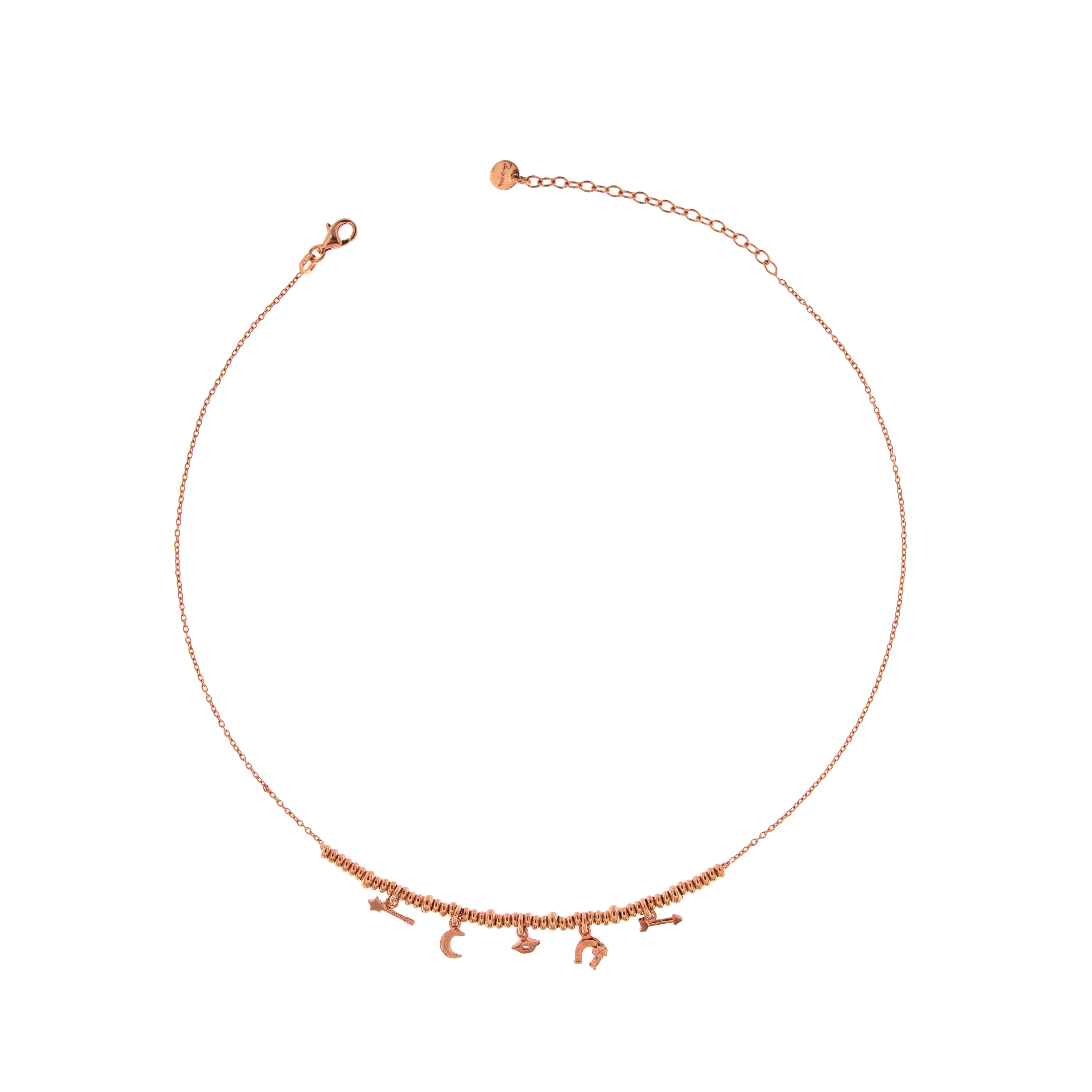 Chokers - Choker with Five Subjects and Micro Circles - 1 | Rue des Mille