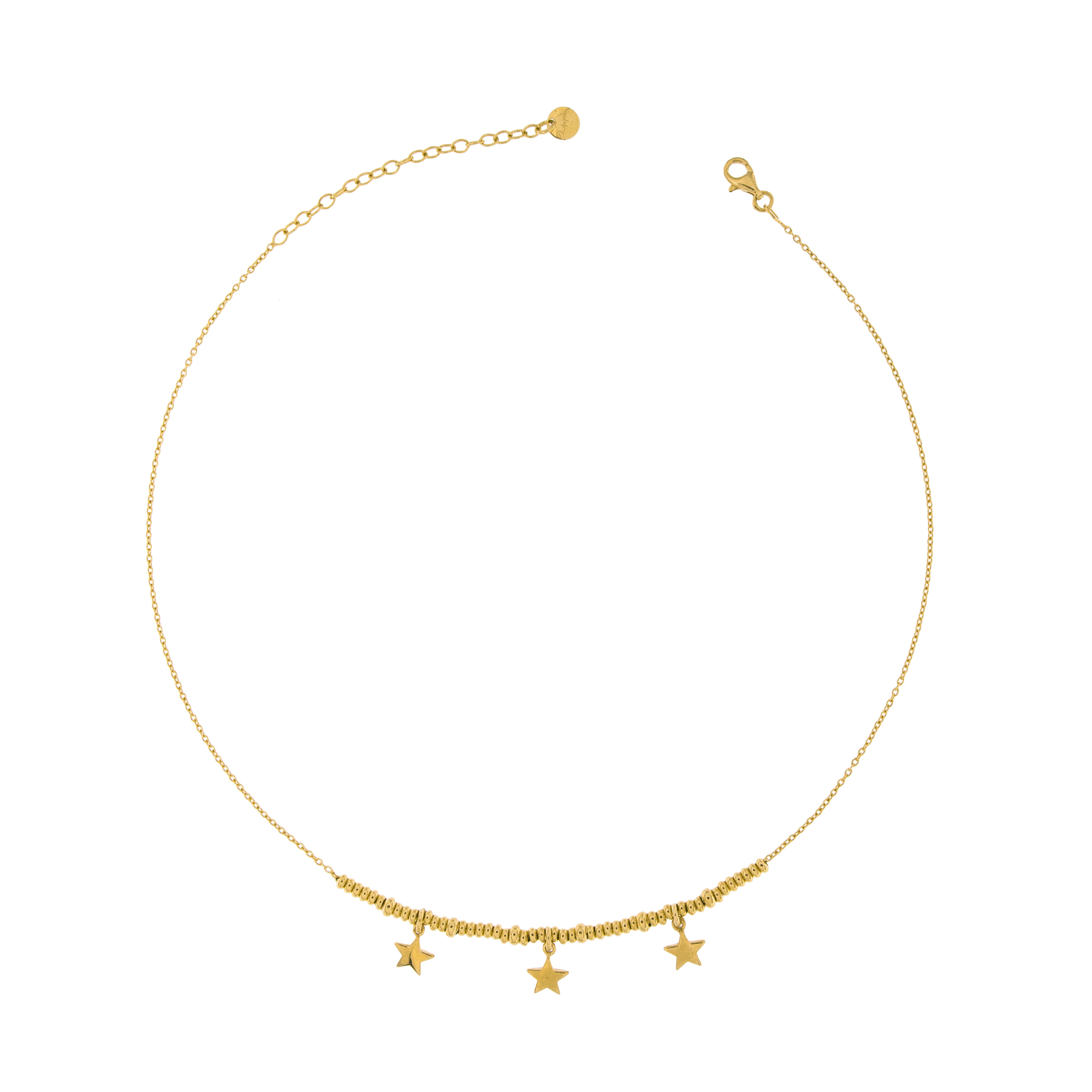 Chokers - Choker with Three Stars and Micro Circles - 4 | Rue des Mille