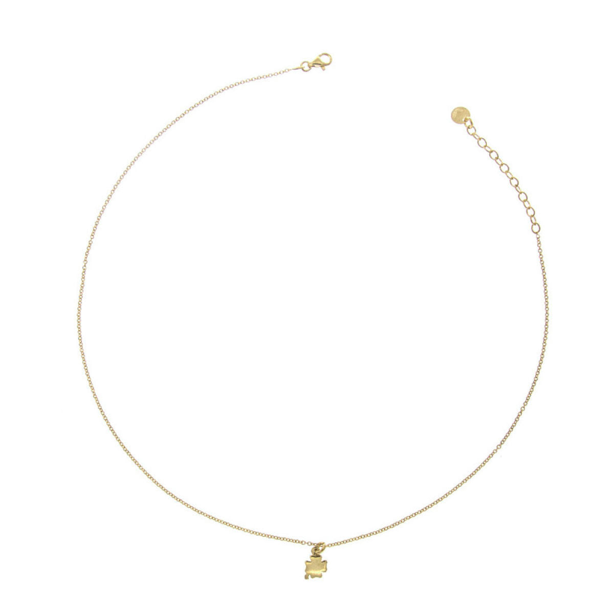 Chokers - Choker With Central Rounded Subject - Four-leaf Clover - 2 | Rue des Mille