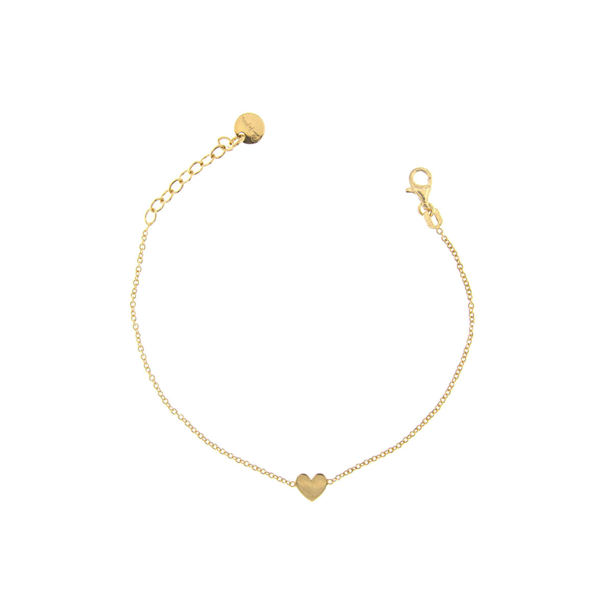 Bracelet rounded central subject - heart