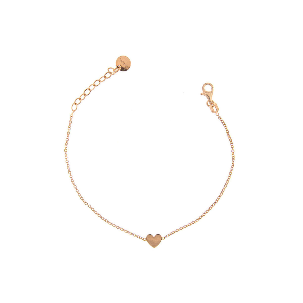 Bracelets - Bracelet rounded central subject - heart - 1 | Rue des Mille