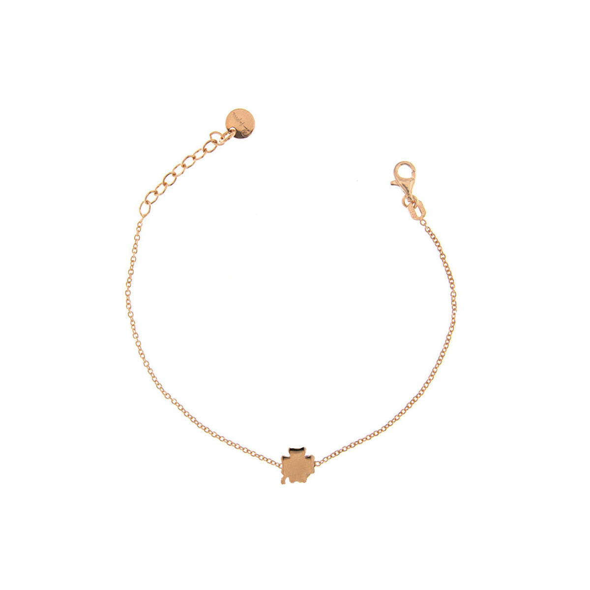Bracelets - Bracelet rounded central subject - clover - 1 | Rue des Mille