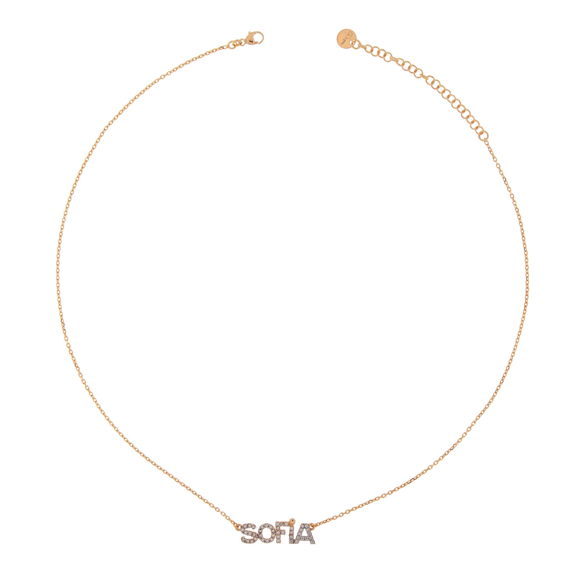 Chokers - Customizable Necklace with White Zircon - 3 | Rue des Mille