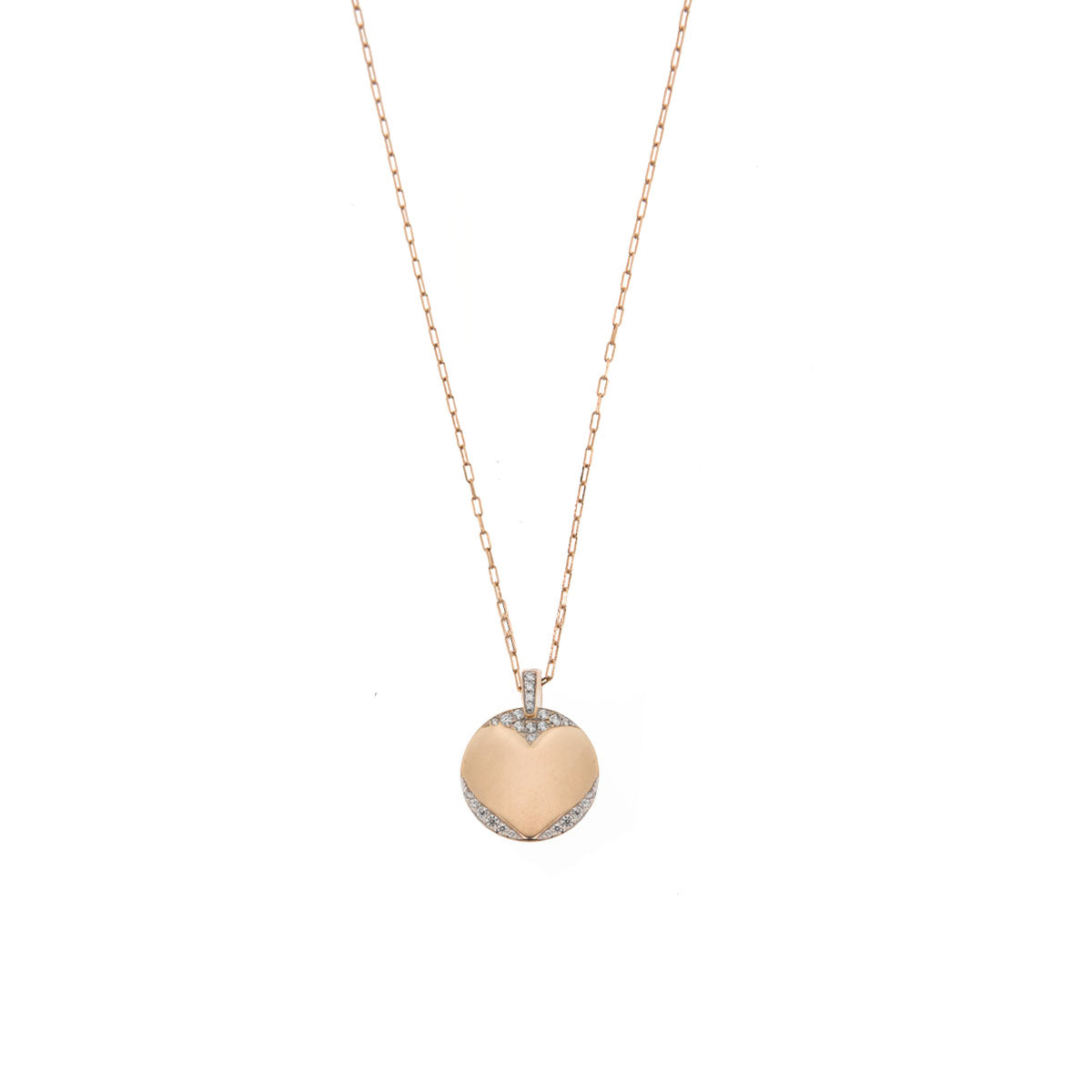 Chokers - Choker MADLY IN LOVE medal -  thin elongated chain - 1 | Rue des Mille