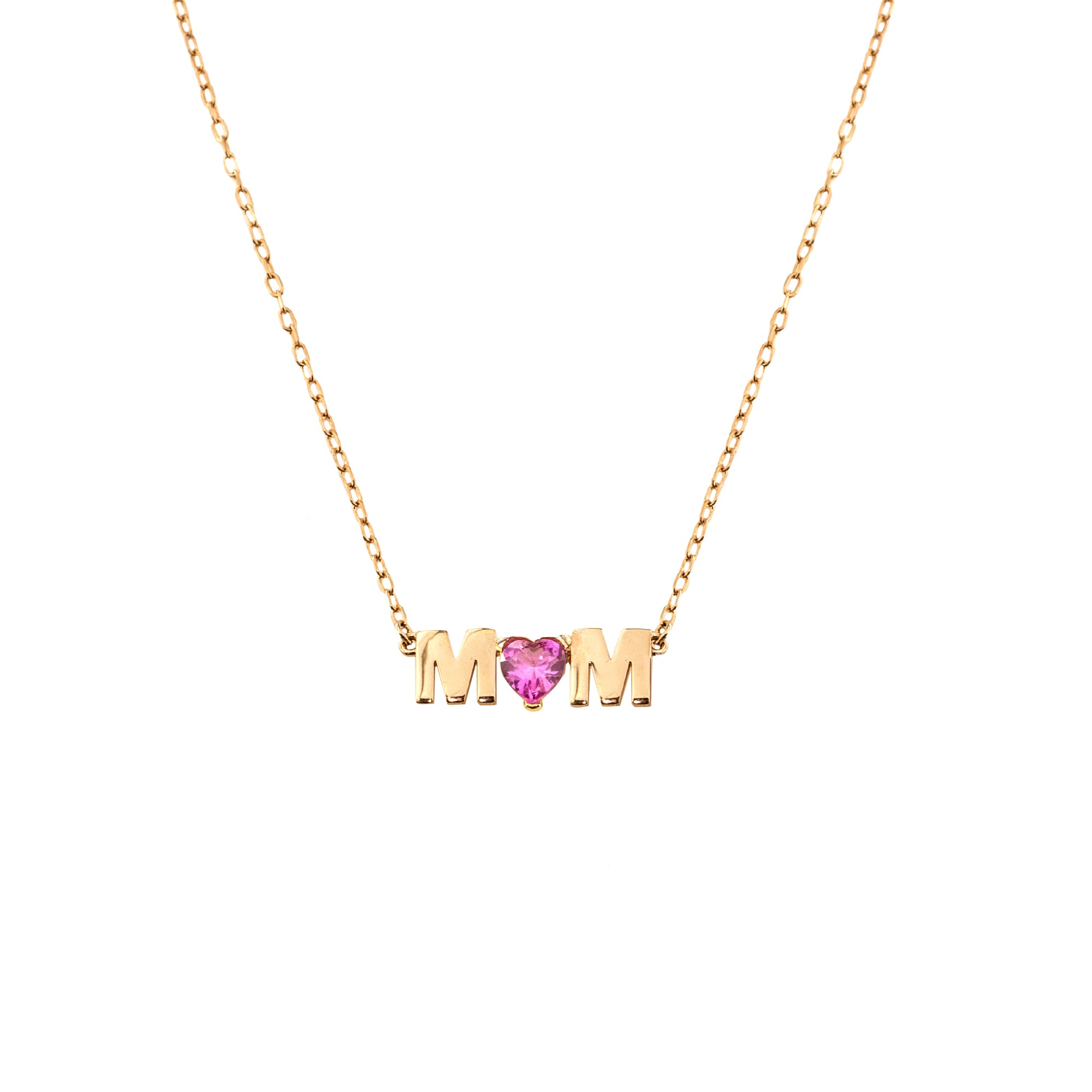 Chokers - MOM chocker with pink central stone - 2 | Rue des Mille