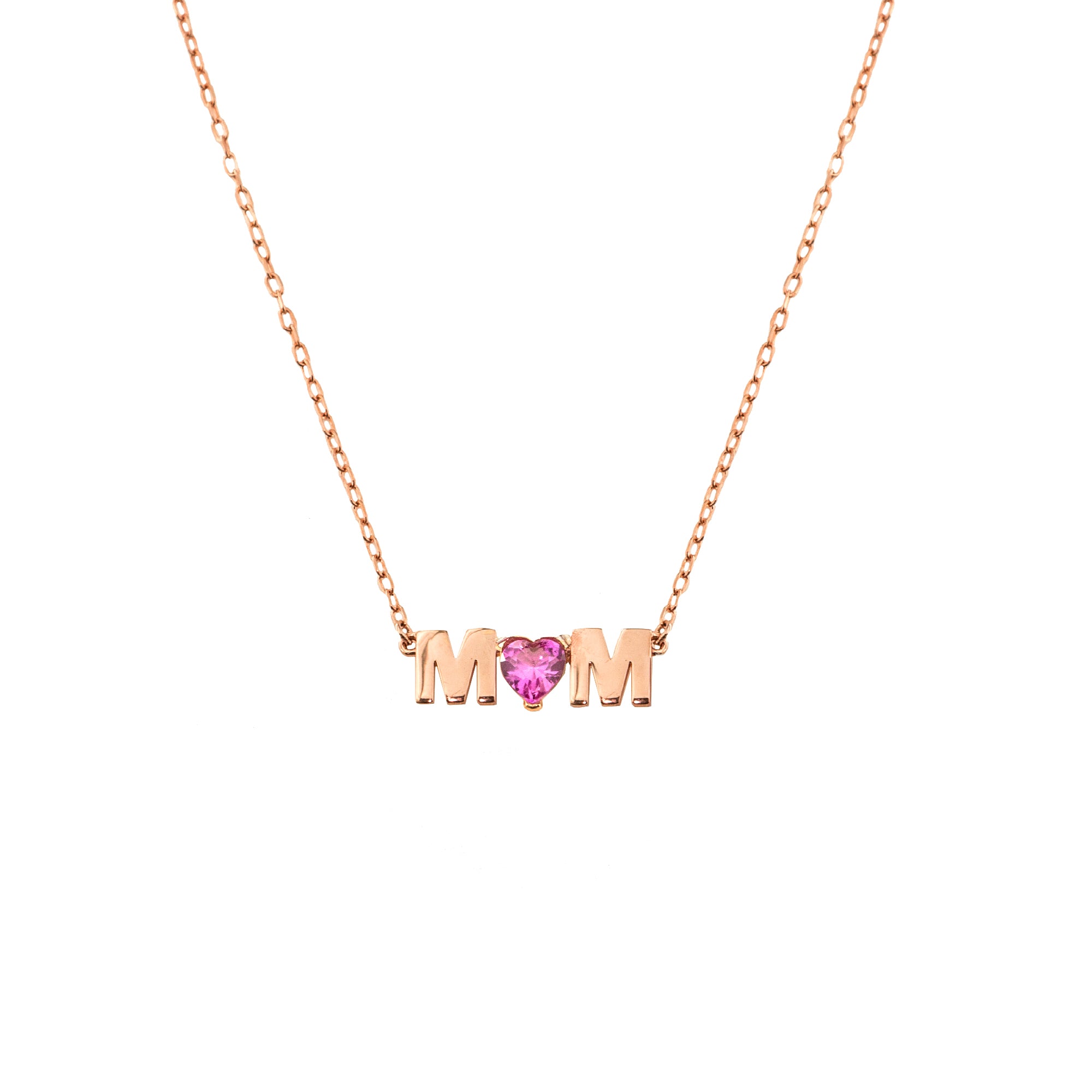 Chokers - MOM chocker with pink central stone - 1 | Rue des Mille