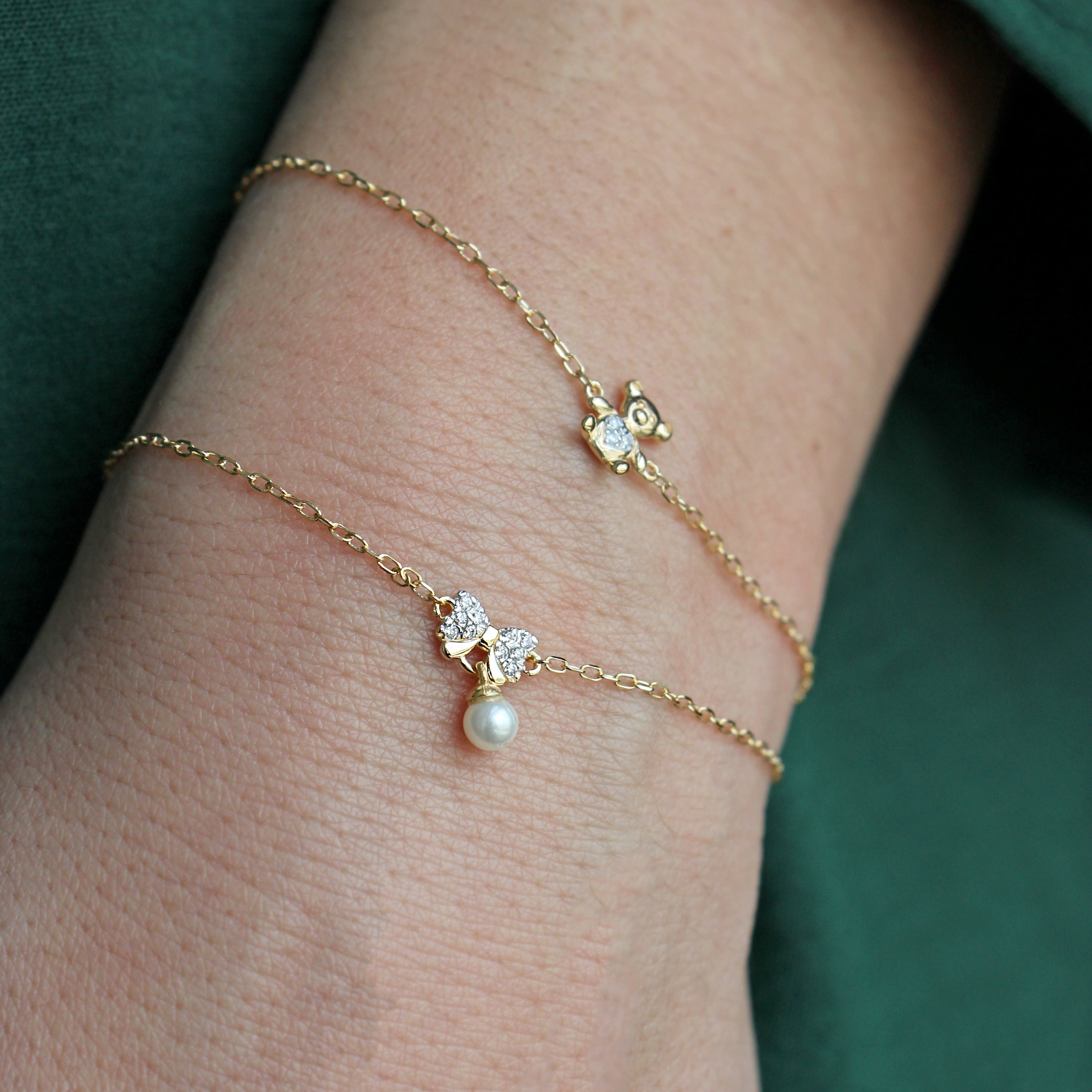 Bracelets - Bow chain bracelet - Bow Ton - 3 | Rue des Mille