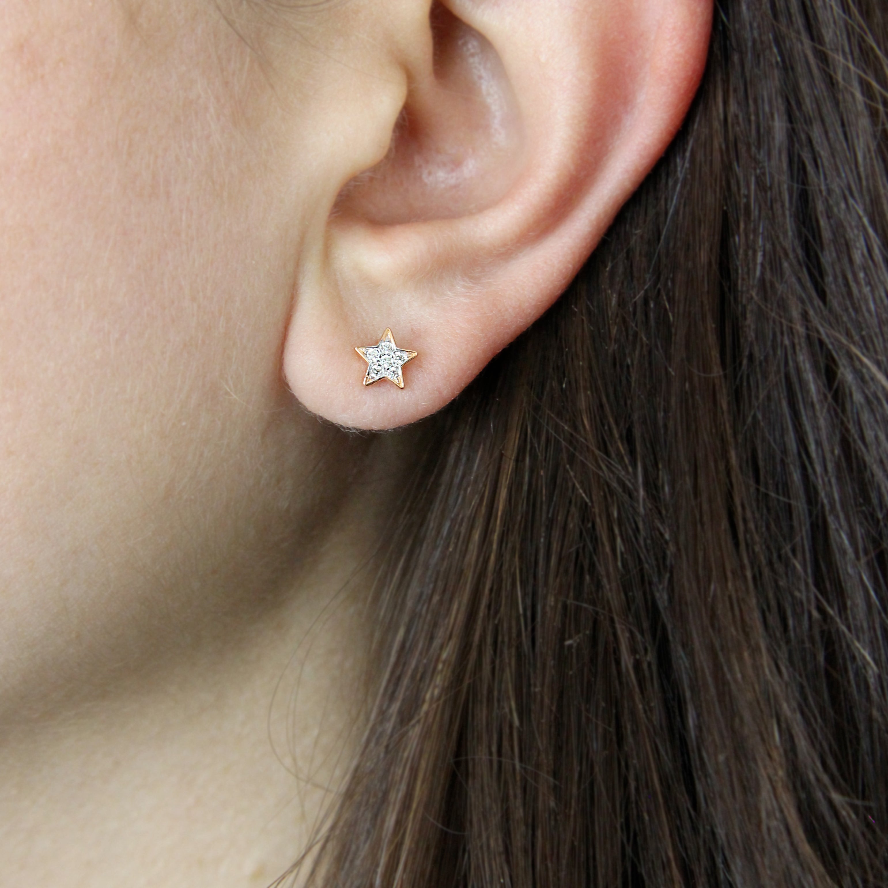 Earrings - Stud Earrings Micro Zirconia Star - 3 | Rue des Mille