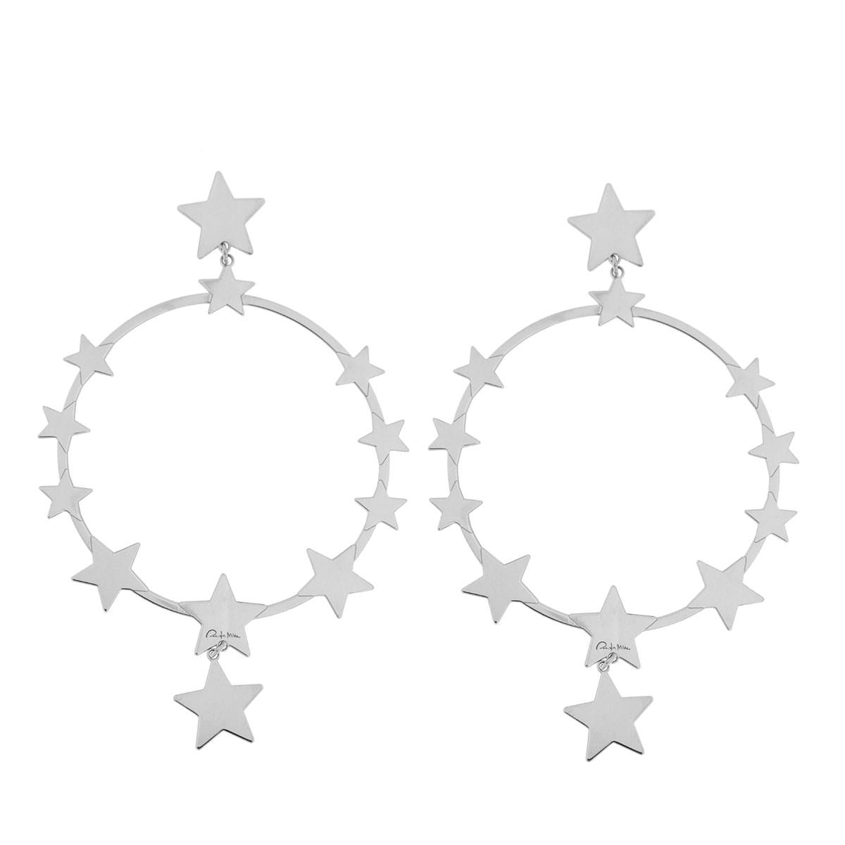 Pendientes - Pendientes Aro Estrellas - 3 | Rue des Mille