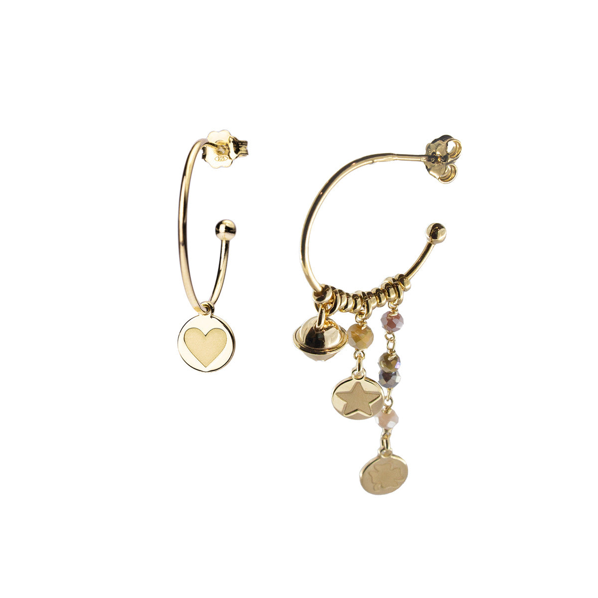 ASYMMETRIC CIRCLE EARRINGS - GIPSY TIERRA