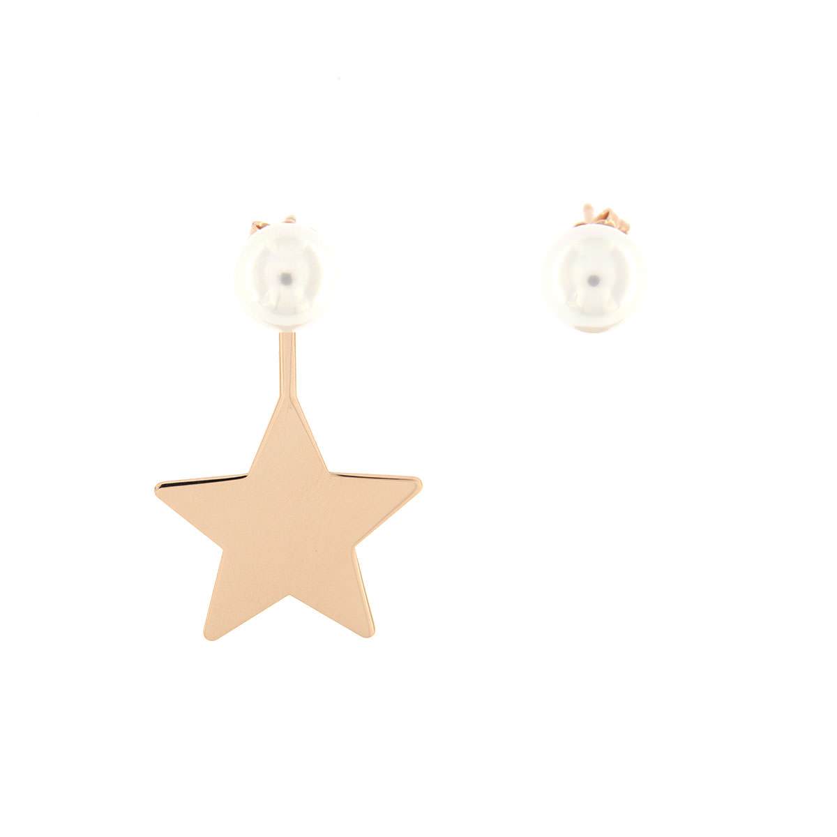 Pendientes - Pendientes de Perlas y Colgante Estrella - 2 | Rue des Mille