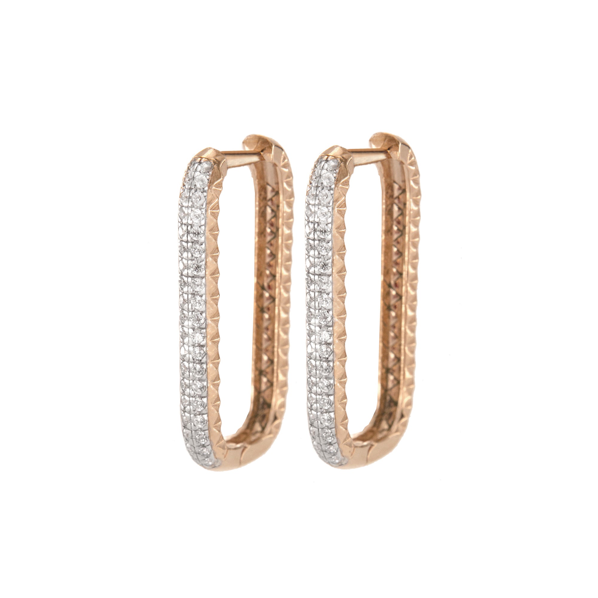 Earrings - Earrings Bold Rectangular Shape - 2 | Rue des Mille