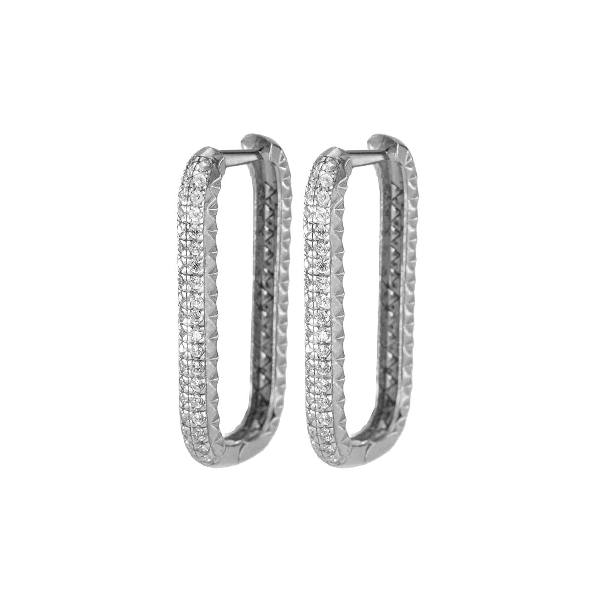 Earrings Bold Rectangular Shape