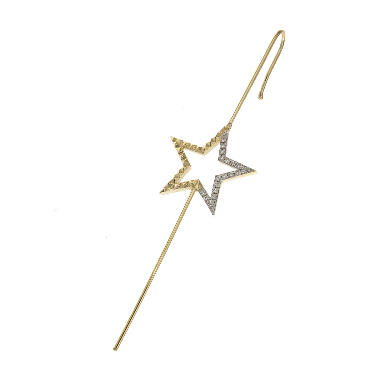 Earrings - Single earring "hook" star - 2 | Rue des Mille