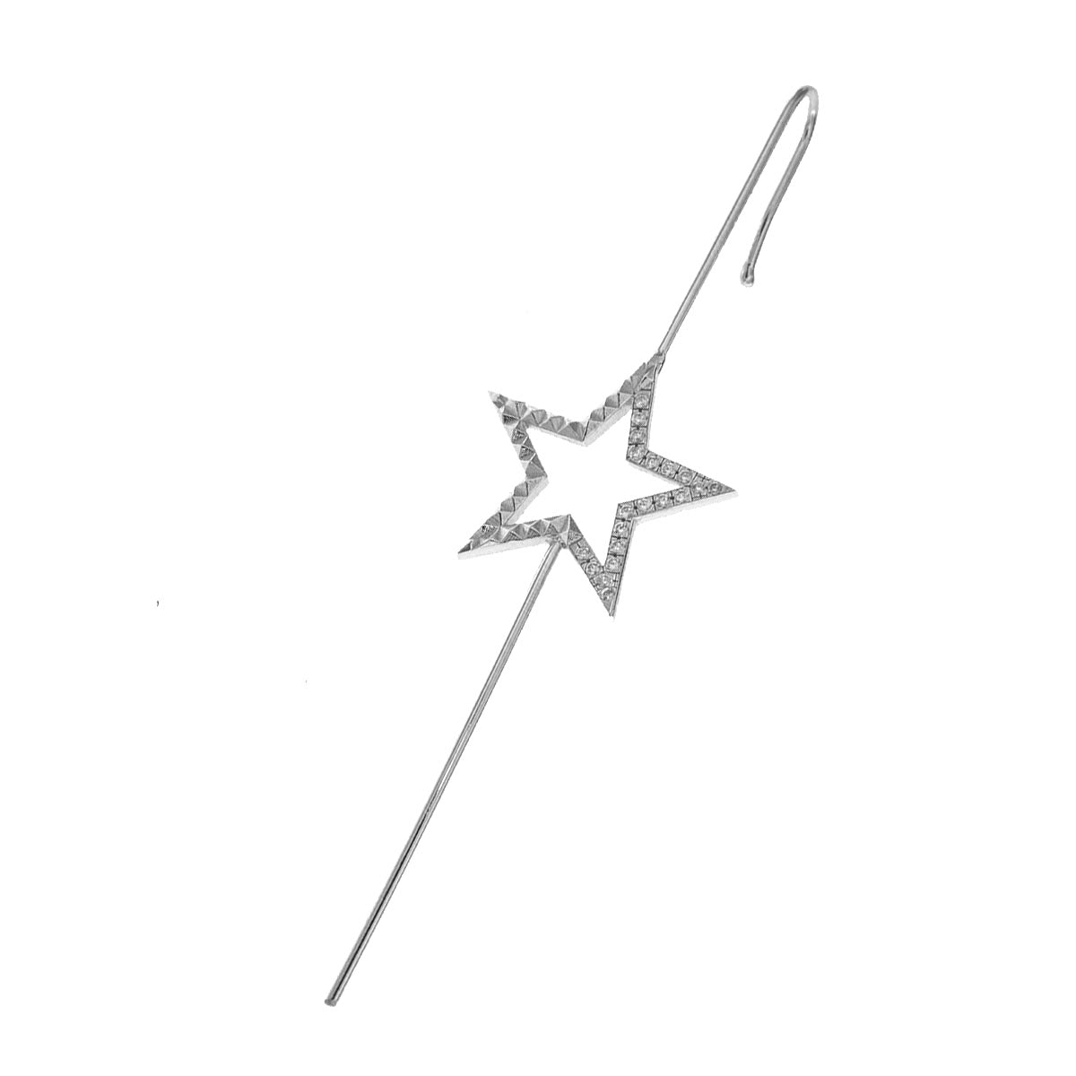 Single earring "hook" star