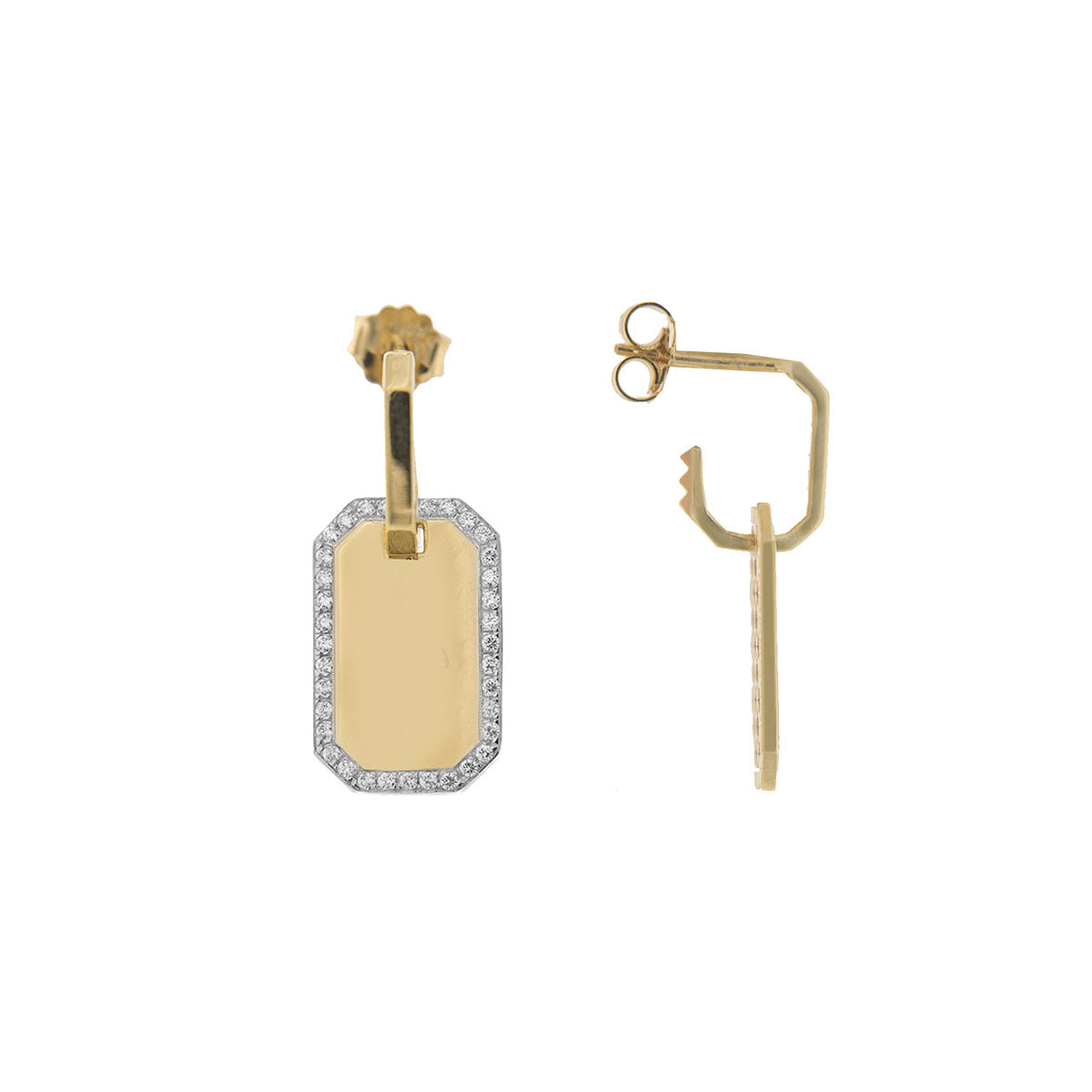 Earrings - Single earring medal plain - 2 | Rue des Mille