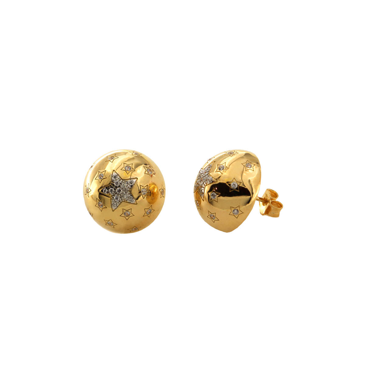 Pendientes - Pendientes semiesfera lobulo - STARBALL  - 1 | Rue des Mille