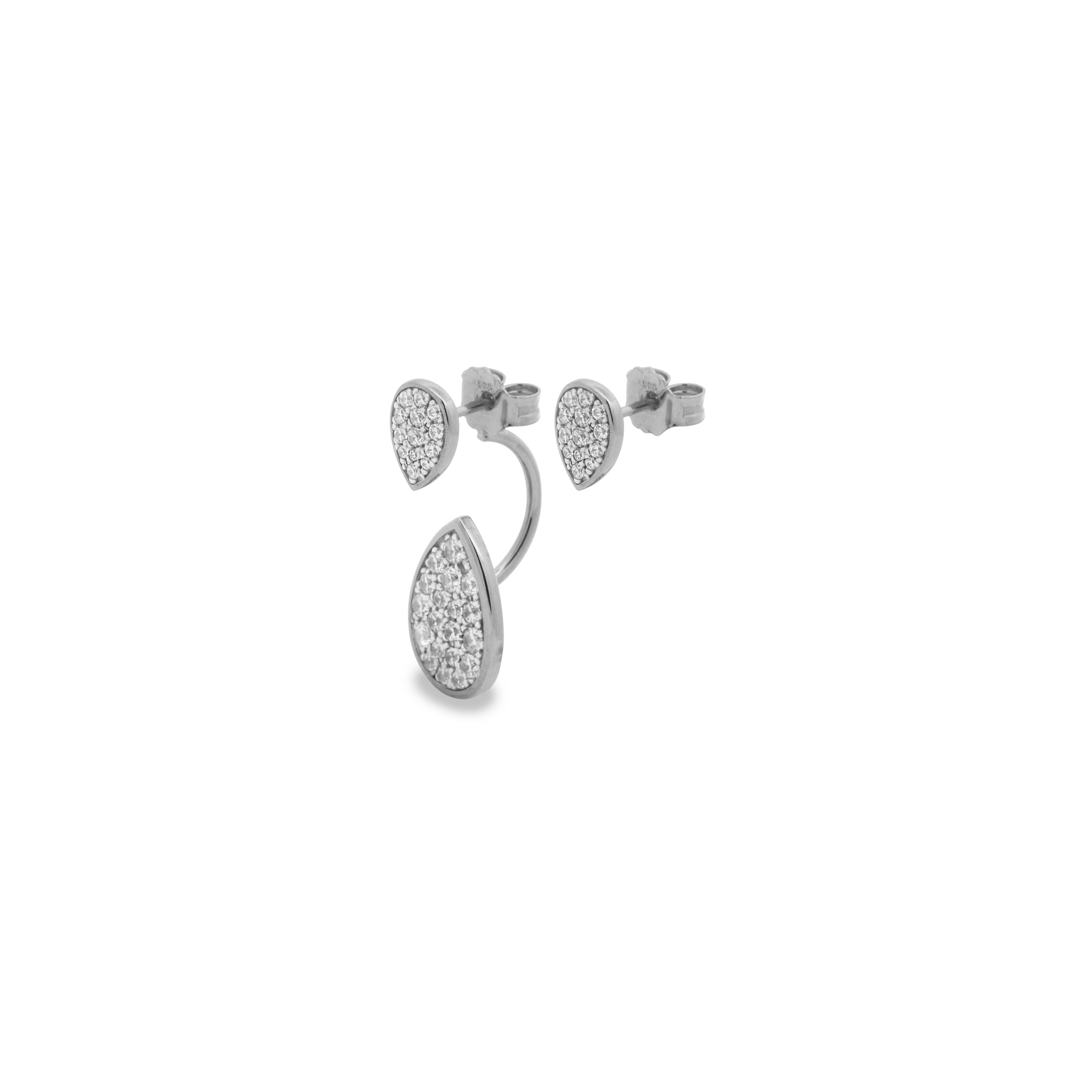 Earrings - Double drops asymmetrical earrings - 4 | Rue des Mille