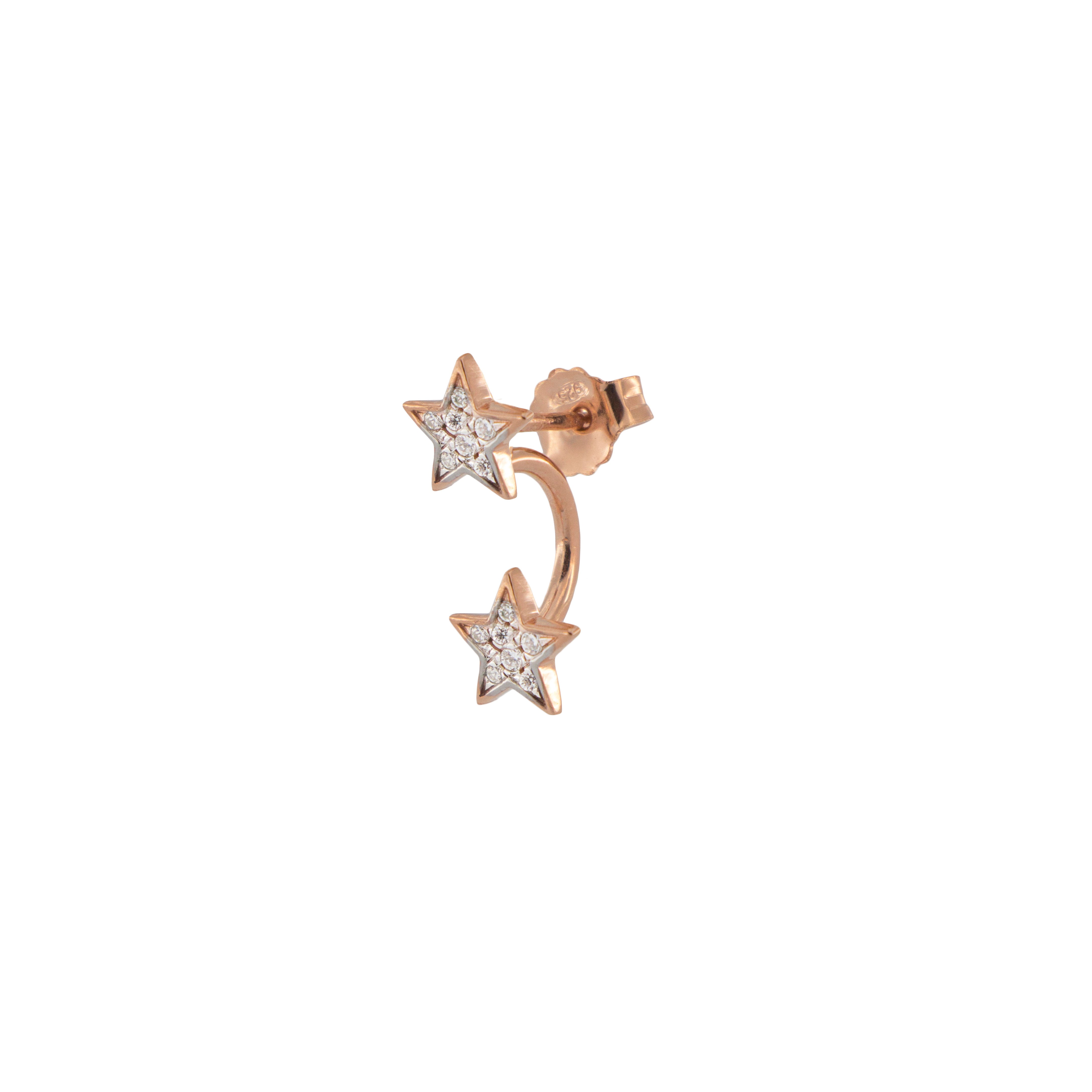 Pendientes - Mono Pendiente con Estrellas - 1 | Rue des Mille