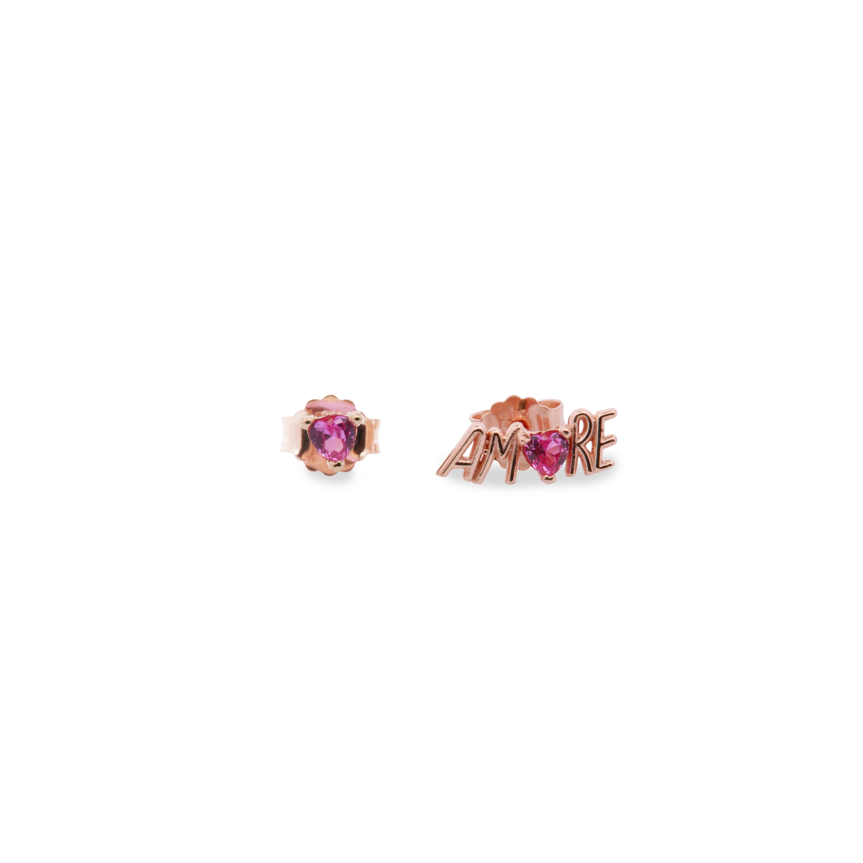 Earrings - Amore asymmetrical lobe earrings - 1 | Rue des Mille