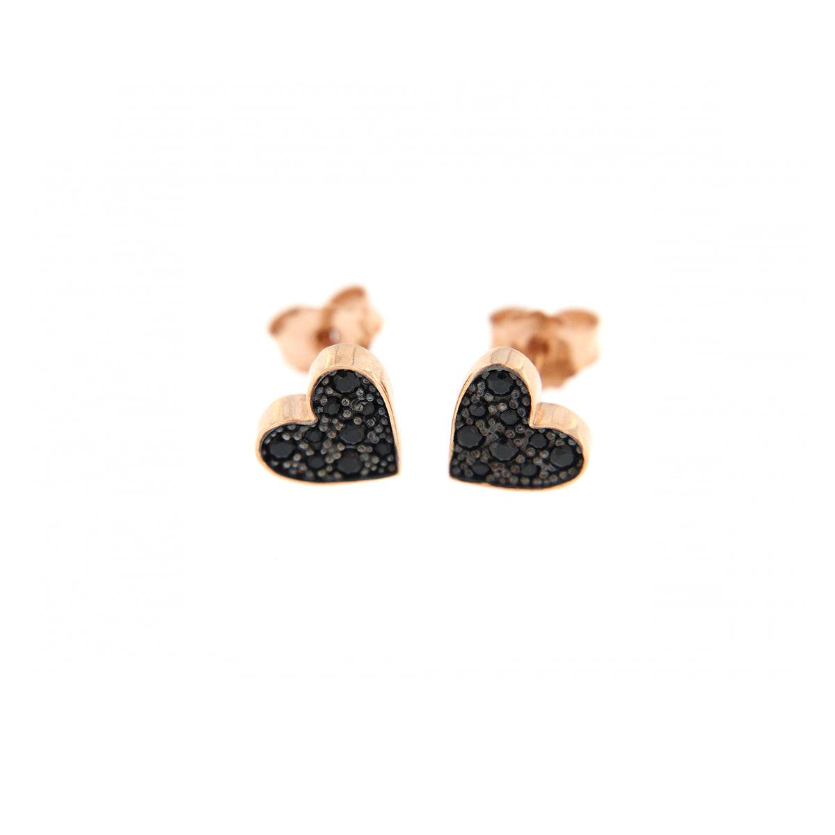 Earrings - Stud Earrings Single Subject Zirconia Heart - 3 | Rue des Mille