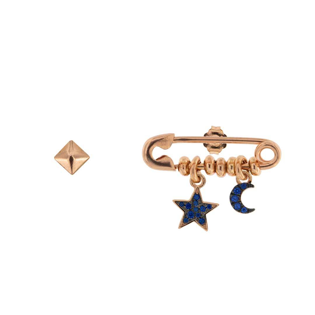 Aretes Broche Estrella / Luna