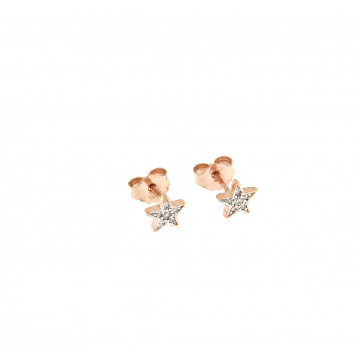 Stud Earrings Micro Zirconia Star