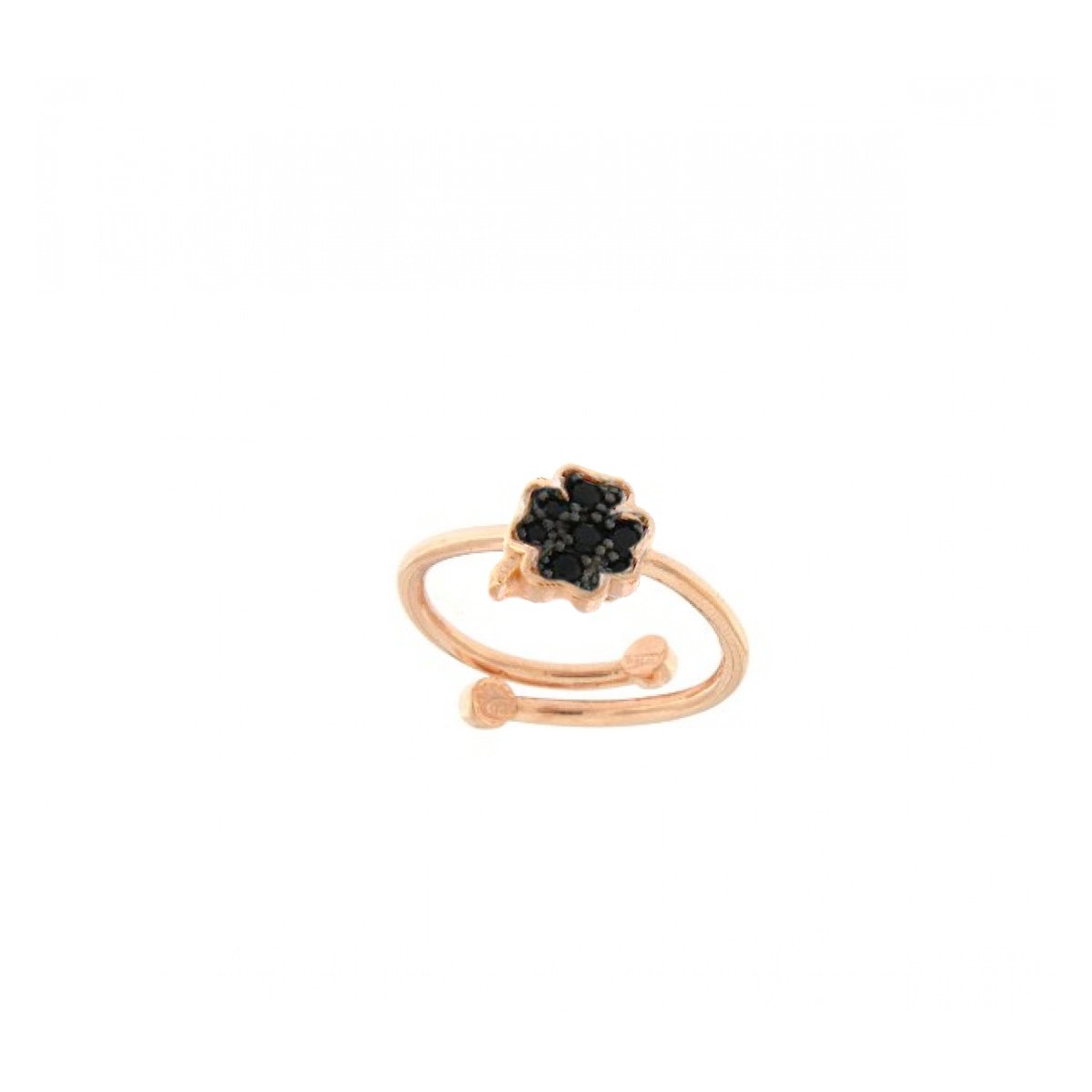 Four-leaf Clover Open Ring