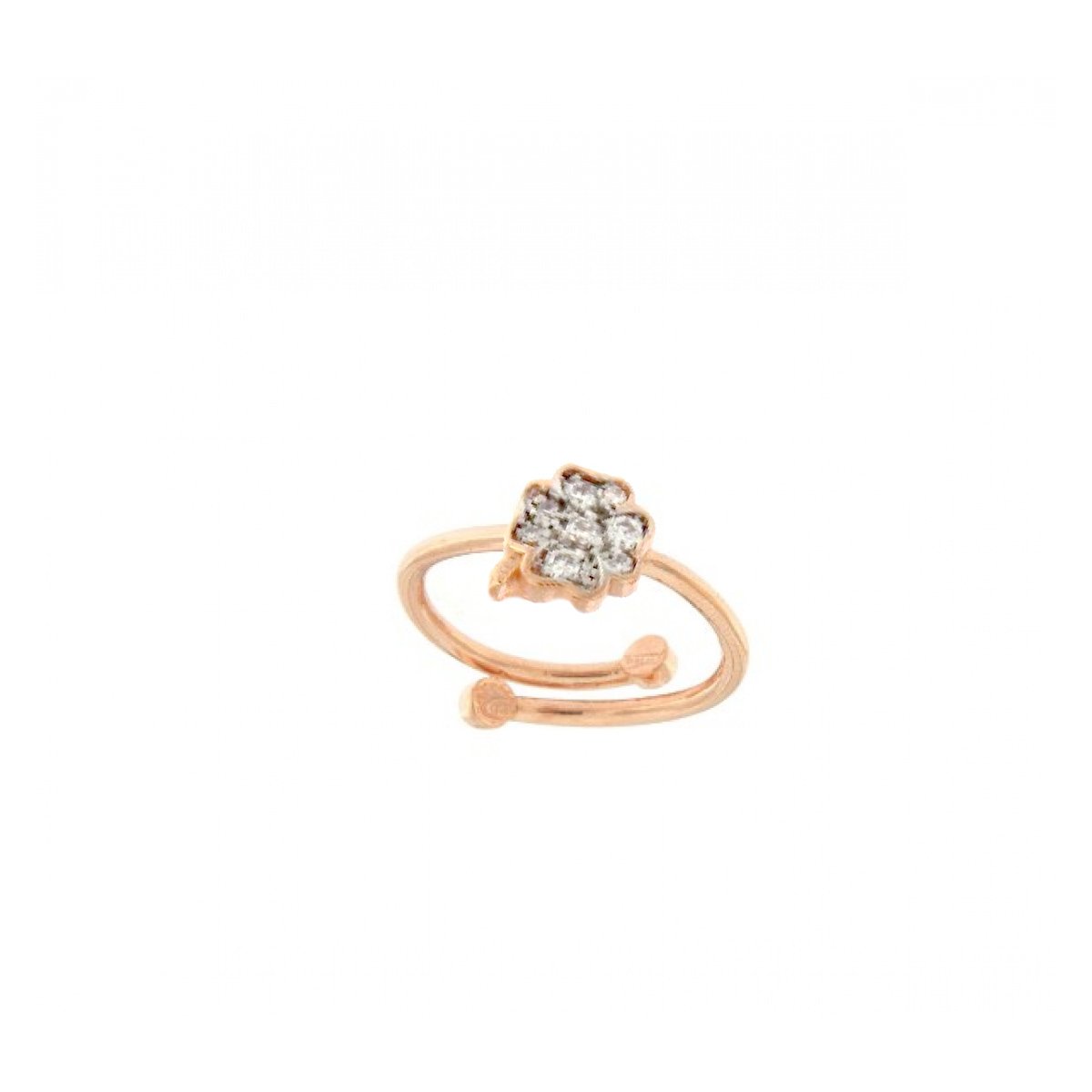 Rings - Four-leaf Clover Open Ring - 1 | Rue des Mille