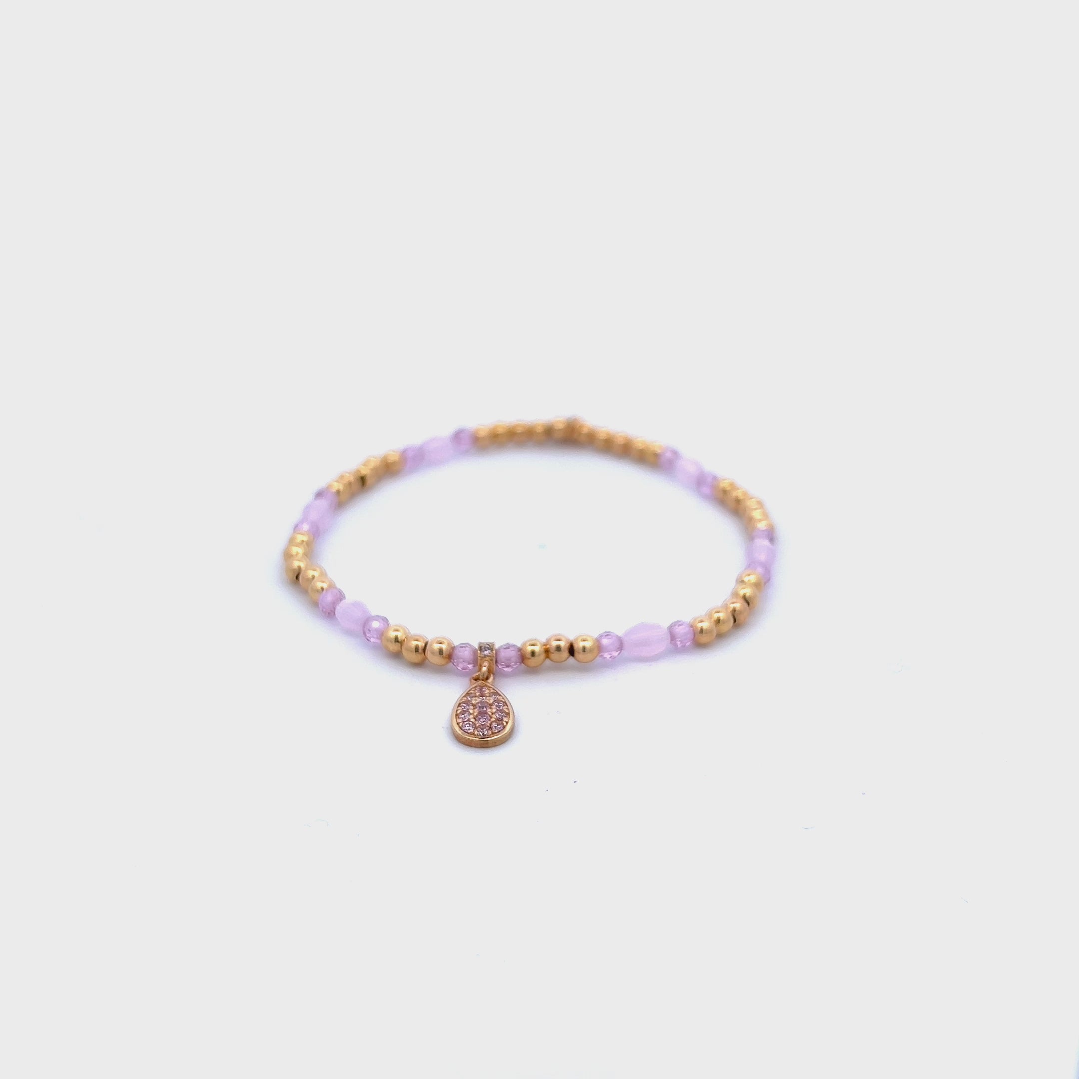 Bracelets - Single drop elastic bracelet - thumbnail - video - 1 | Rue des Mille