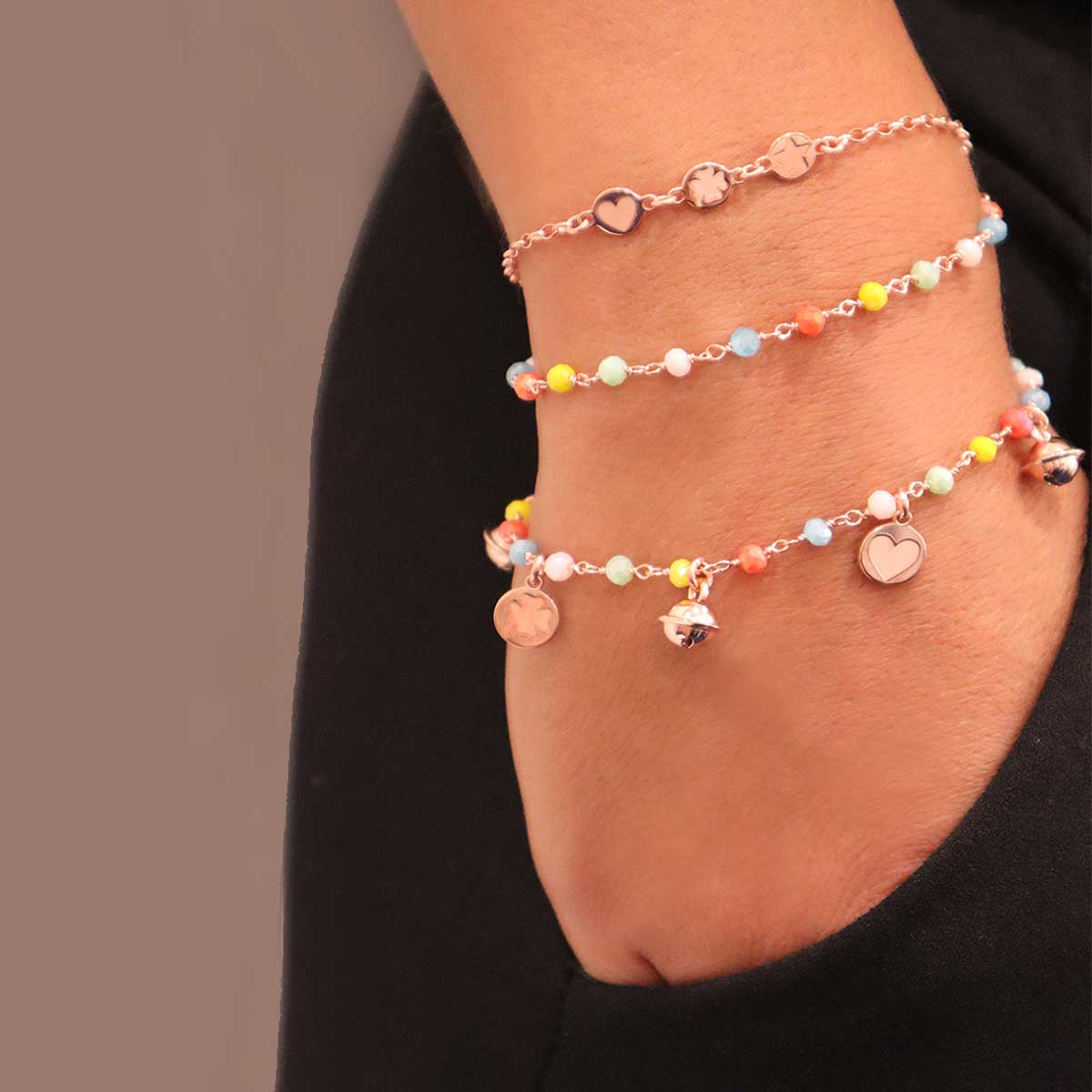 Bracciali - Braccialetto doppio filo - Gipsy Color - 2 | Rue des Mille