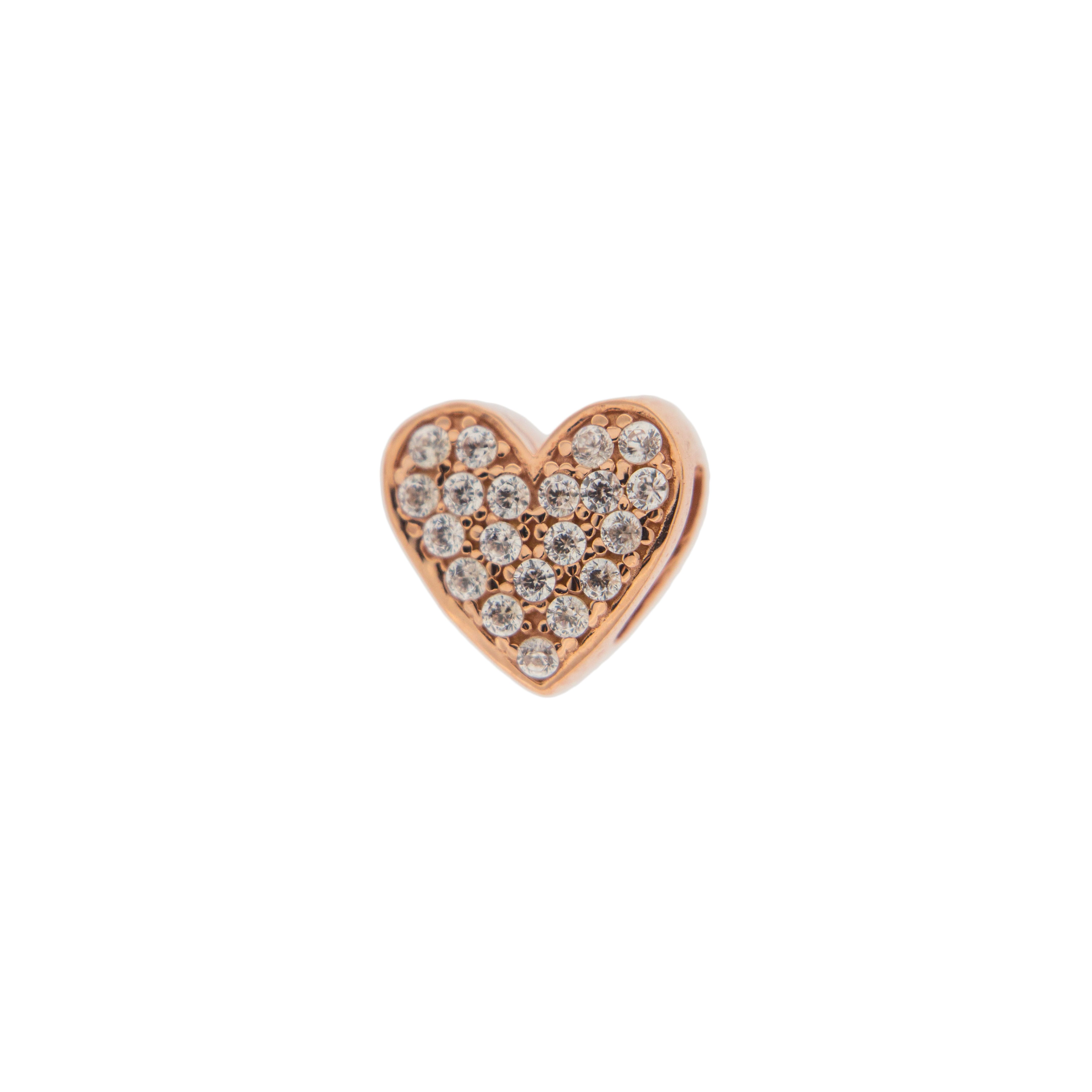 Moments - Moment Heart with Zircon for Carousel Bracelet and Choker - 1 | Rue des Mille