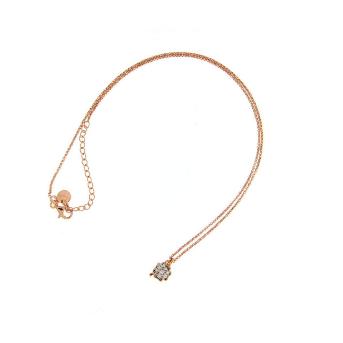 Chokers - Choker with Micro Four-leaf Clover Pendant - 2 | Rue des Mille