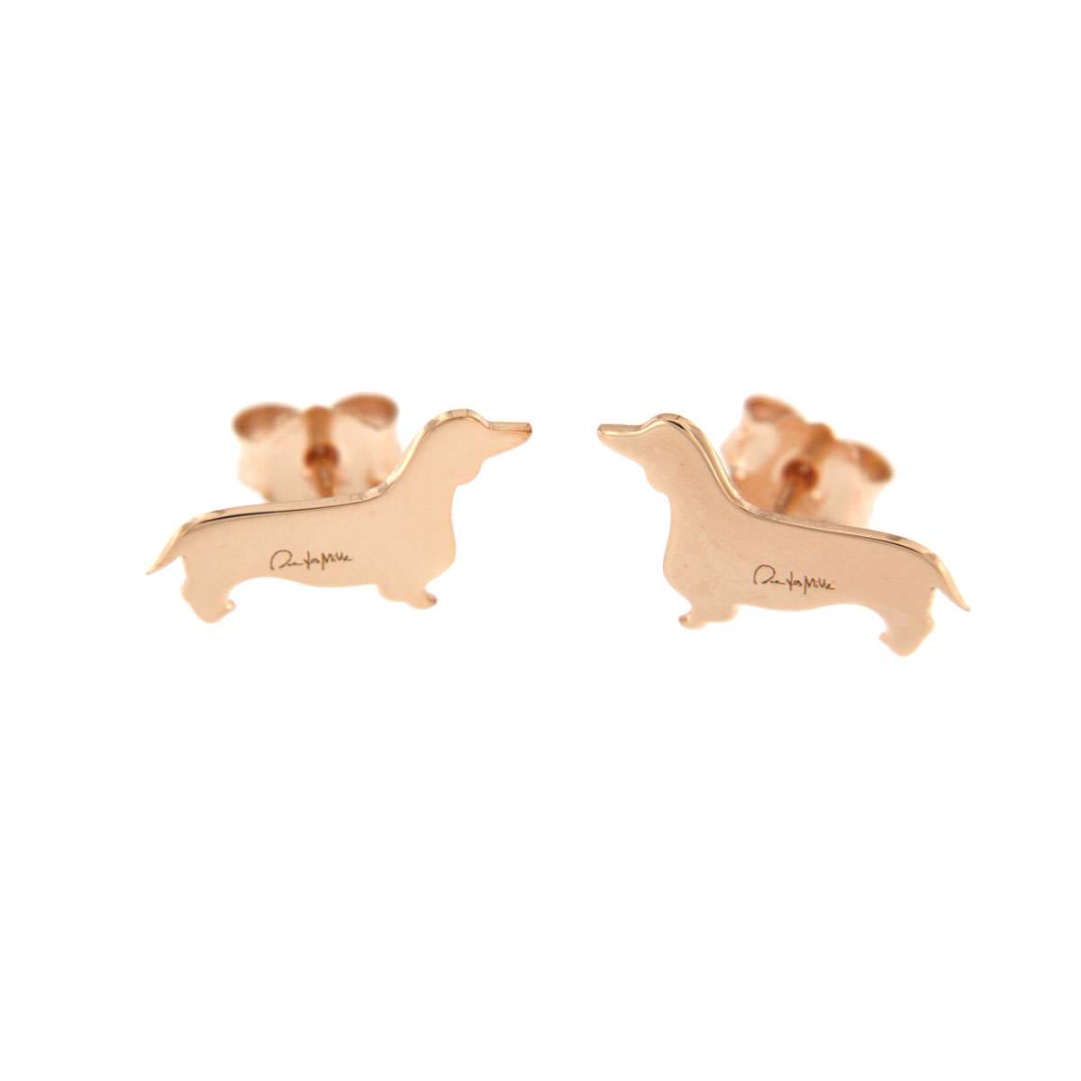 Stud Earrings Dachshund Puppy